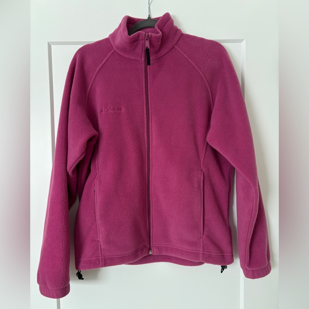 Columbia Magenta Full-Zip Fleece Jacket